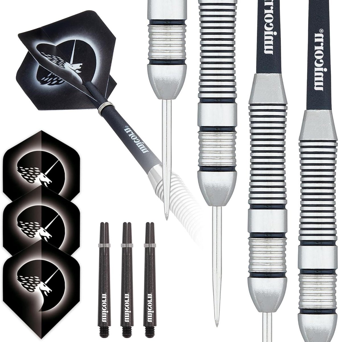 Stalen Tip Dartpijlen - Dartset Messing - Precisie Werpen - Gecoate Messing Vaten - 24 gram - Satinlux