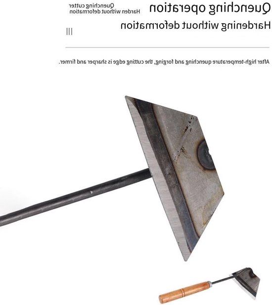 Wegwerper Tuingereedschap - Hand Houttuin - Onkruid Verwijderen - Gehard Mangaanstaal - 35 cm - Houtkleurig van Merkloos	 — afbeelding 5