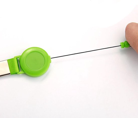Verstelbare Lanyard met Uittrekbare Reel en Clip voor ID-Badge, Perfect voor School, Evenementen en Beurzen — afbeelding 2