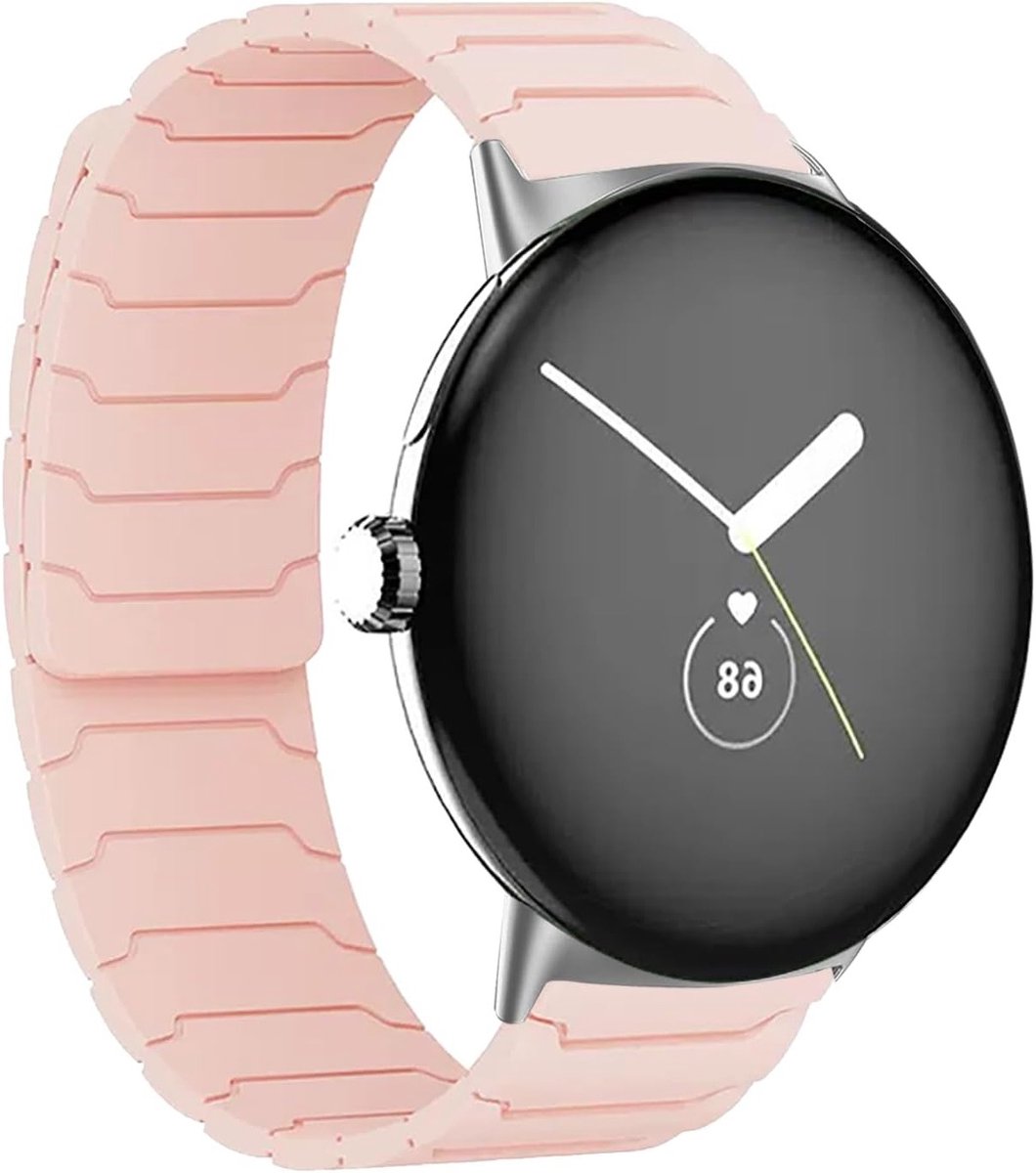 Verstelbare Magnetische Sportband voor Google Pixel Watch 4/3/2/1 41mm - Roze, Comfortabel en Duurzaam