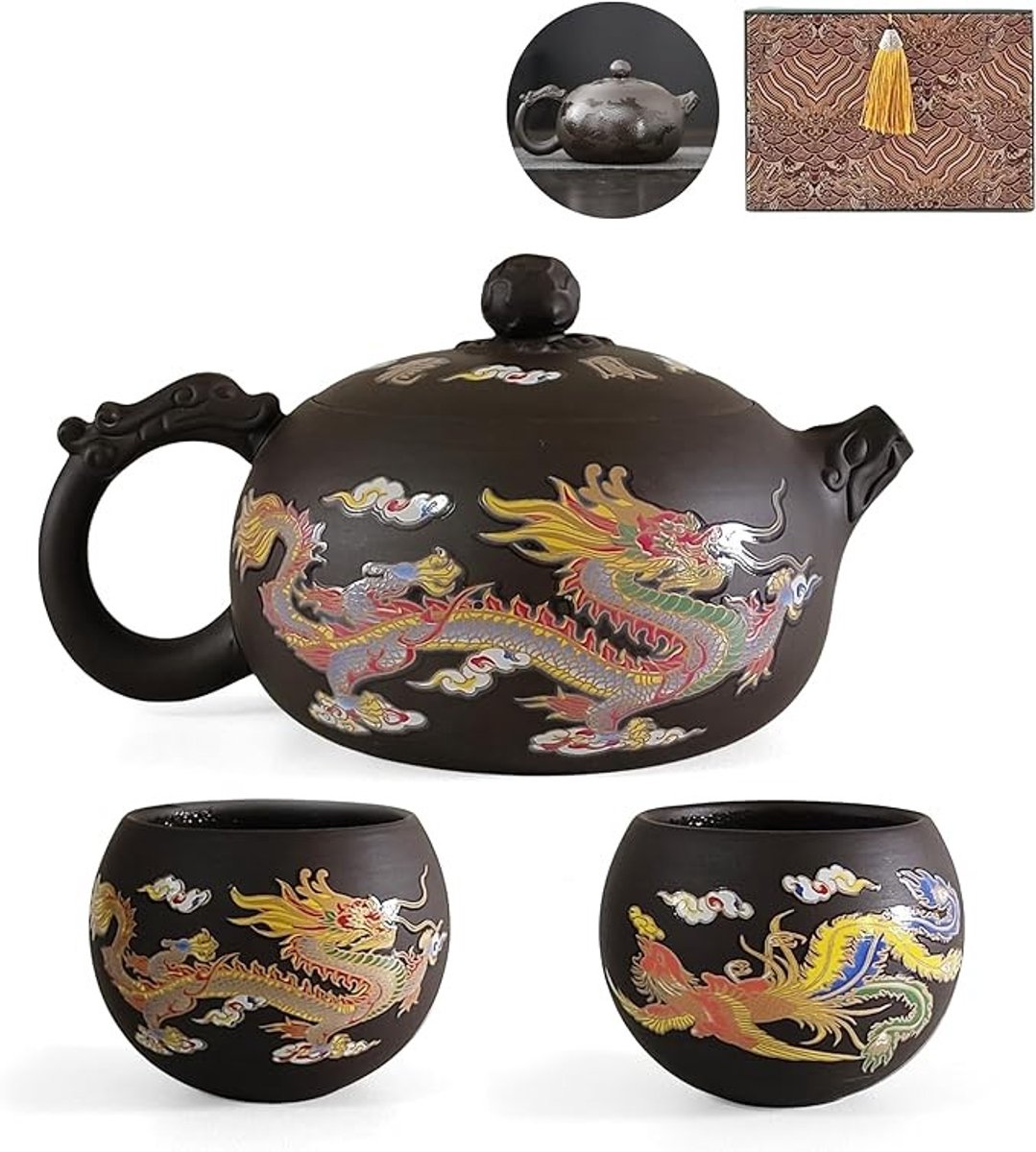 Traditionele Chinese theepot met kleurveranderend ontwerp en handgemaakte kwaliteit