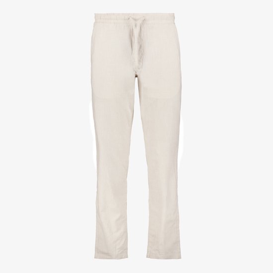 JJ REBEL linnen broek heren beige - Maat XL