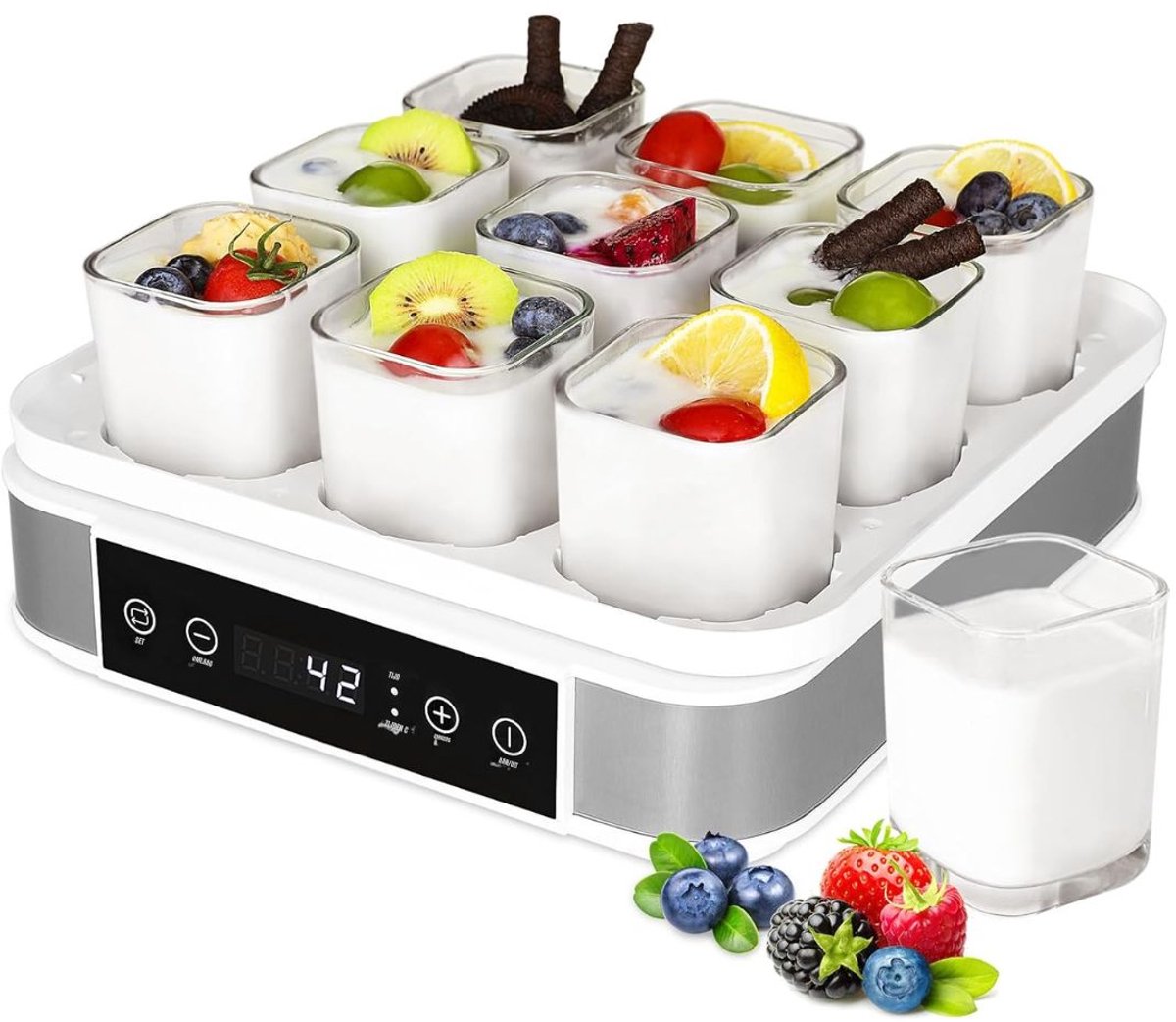 MMP® Yoghurtmaker - Yoghurtmakers - Wit -‎32cm x 32cm x 18cm