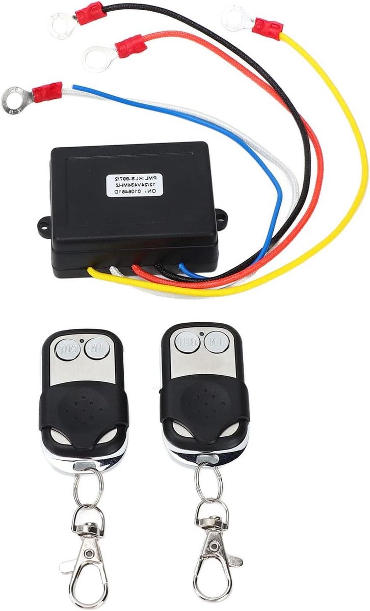Lier Afstandsbediening - Winch Controller Kit - Lier Bedienen - Universele Compatibiliteit - 75 meter bereik - Zwart