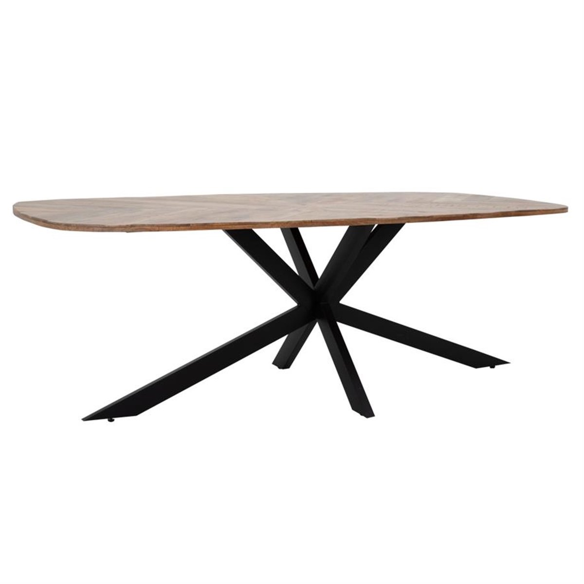 Tower Living Eettafel Silvi - Rechthoek Naturel Hout - 180x100x78cm