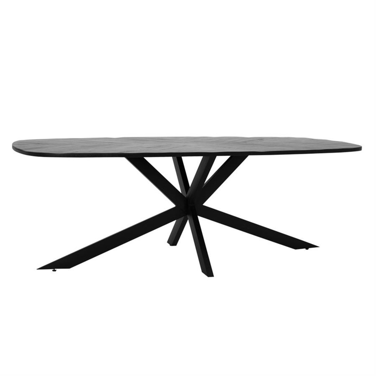 Tower Living Eettafel Silvi - Rechthoek Zwart Hout - 240x110x78cm