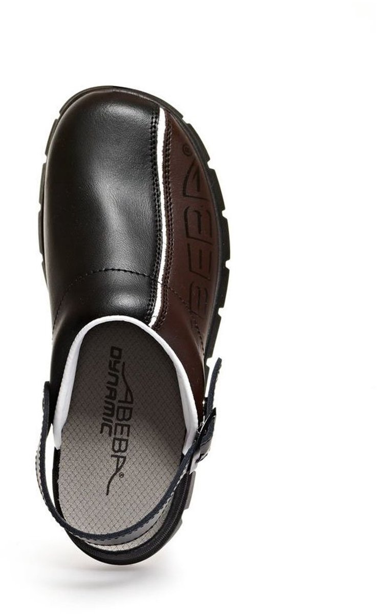 Abeba Werk schoenen Dynamic Clog – glad leer, Mit -opdruk, OB, A, E, Src