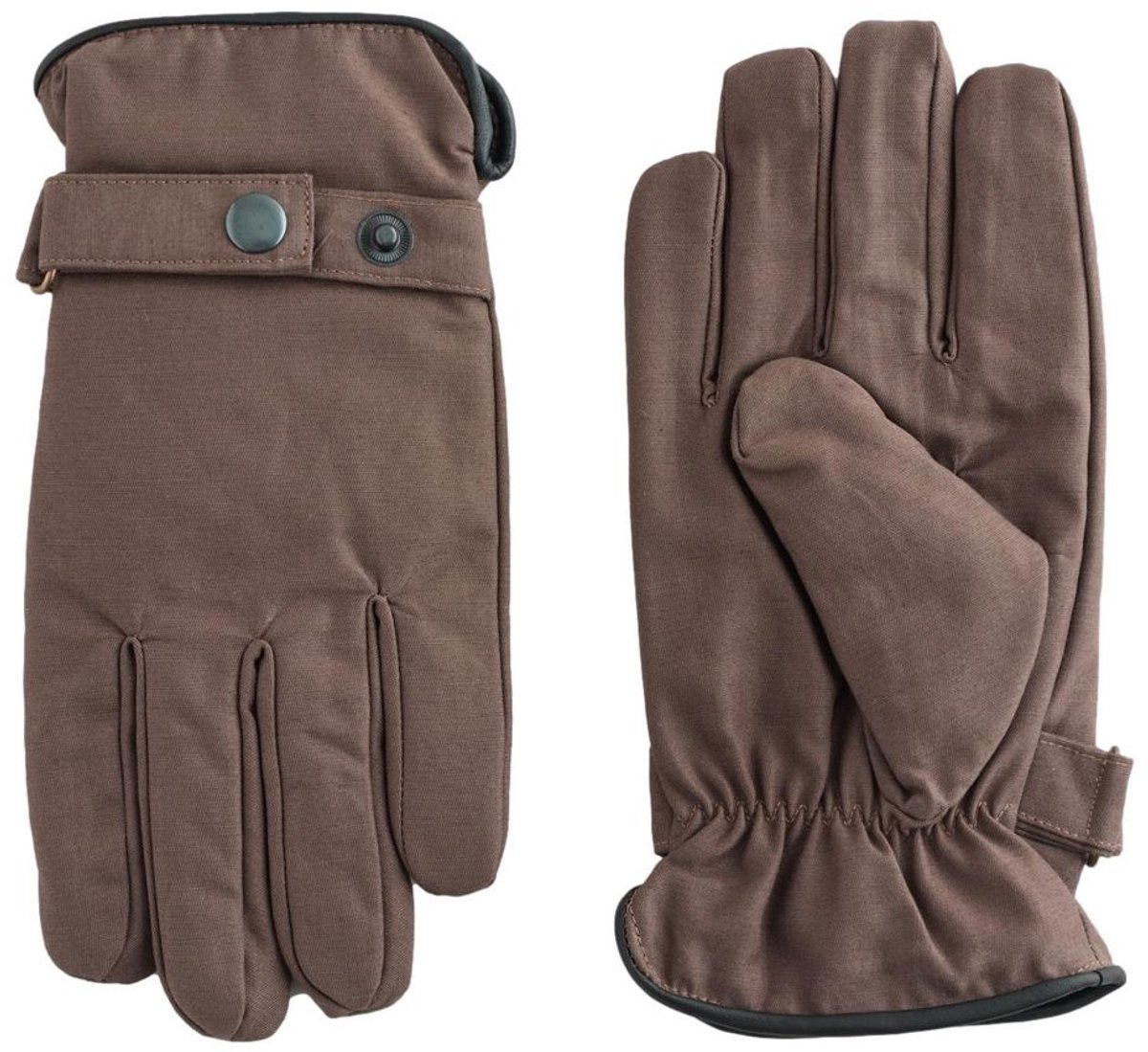 Next - Heren - Wax canvas handschoenen - Bruin