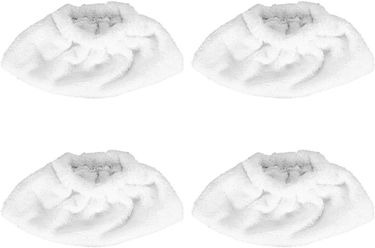 Microfiber Doekjes Set voor Stoomreiniger - 4 Stuks, Geschikt voor Handmondstukken, Herbruikbaar en Effectief voor Stoomreiniging