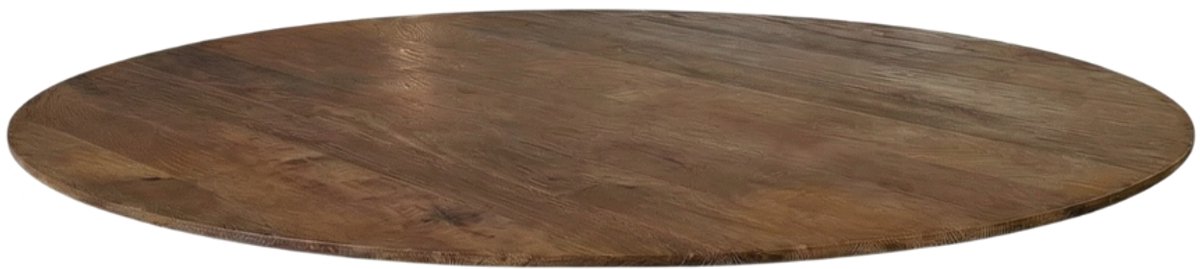 LABEL51 Modular Match Tafelblad - 1407 - Bruin - Hout - 130 cm - Rond - Sloppy