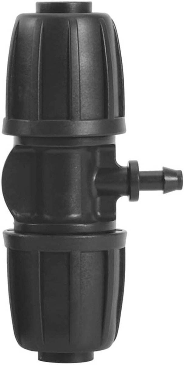 T-stuk Connector voor Tuinirrigatie, 10 Stuks 16mm naar 4/7 Slangverbinder, POM Tuinaccessoires voor PE Slangen