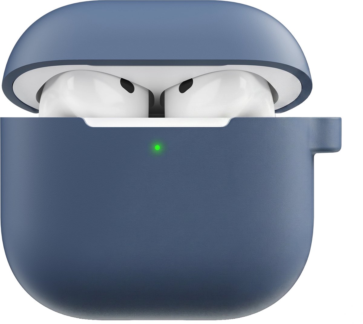 KeyBudz Elevate Hoesje AirPods 4 – Duurzame Bescherming – Zakvriendelijk Ontwerp – Antislip Coating - Blauw