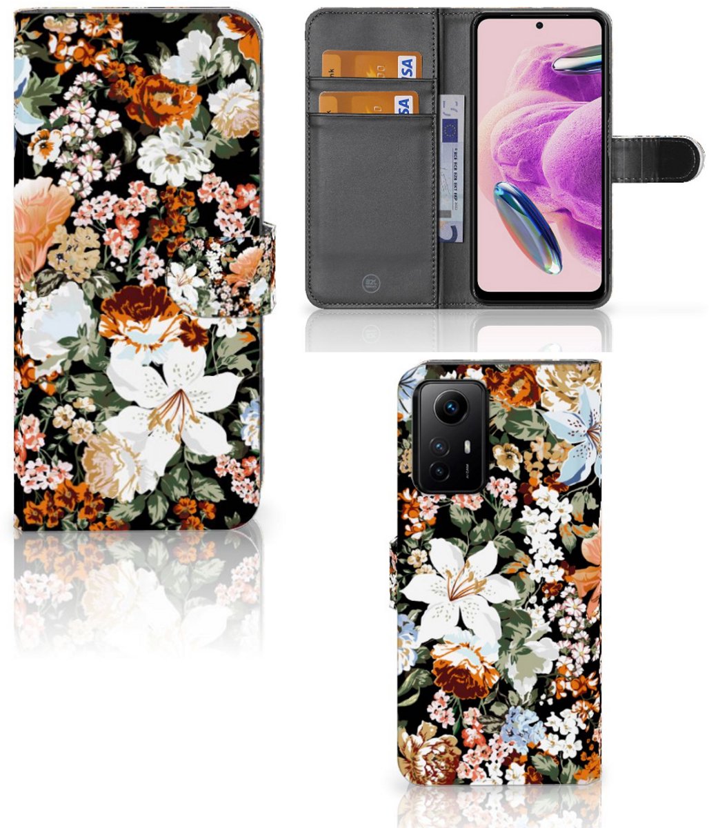 Hoesje voor Xiaomi Redmi Note 12S Dark Flowers