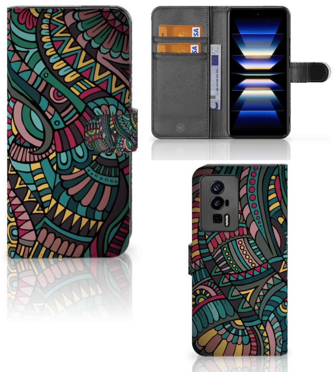 Xiaomi Poco F5 Pro Telefoon Hoesje Aztec