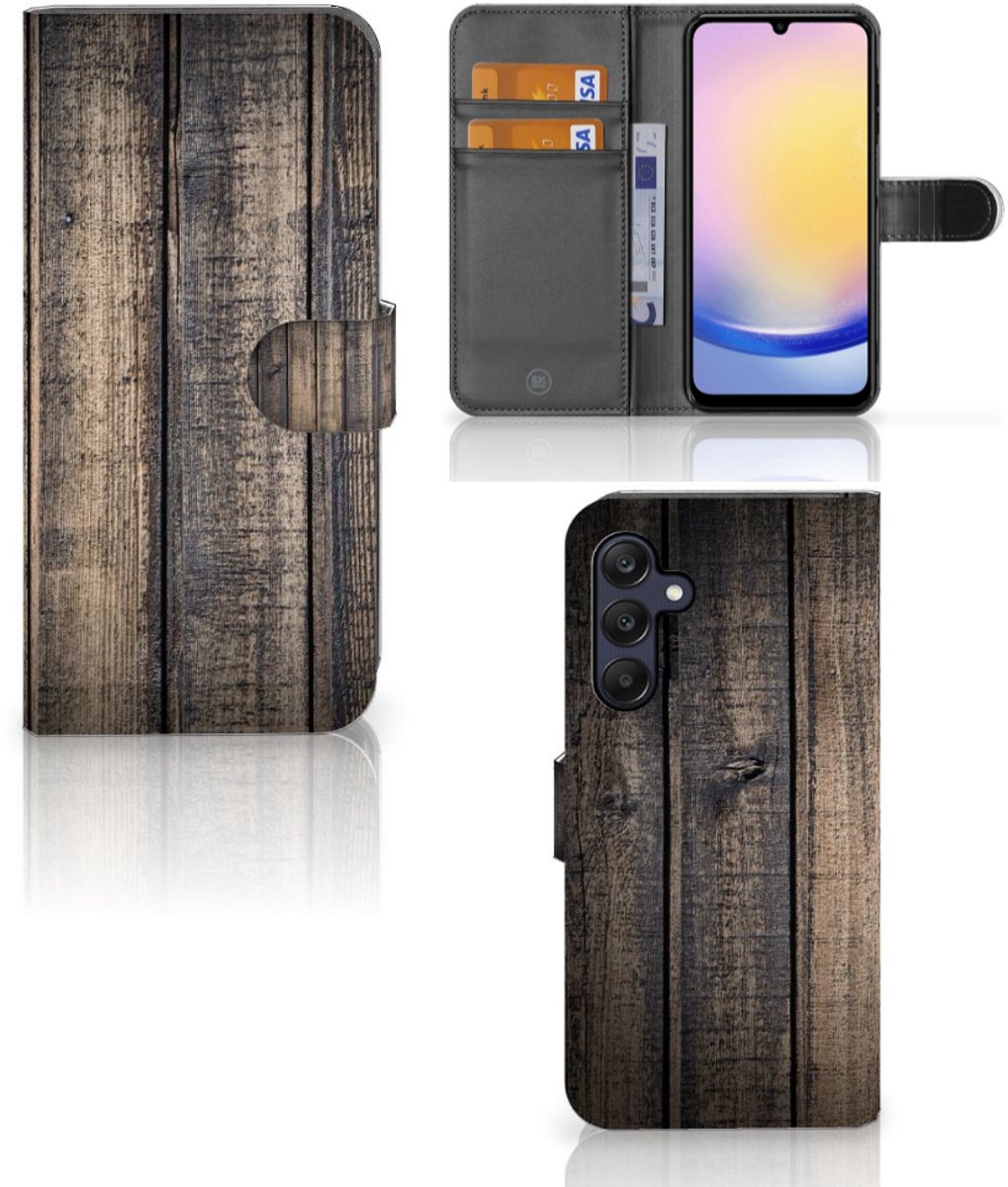 Samsung Galaxy A25 Book Style Case Steigerhout