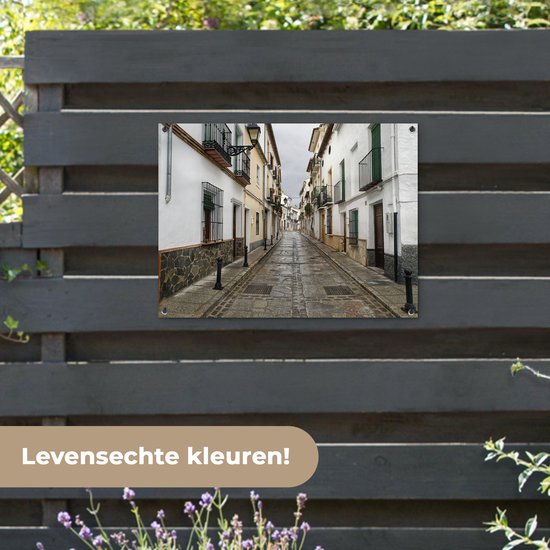 Affiche de jardin Les rues de Malaga sur la péninsule ibérique 80x60 cm - Toile de jardin / Toile d'extérieur / Peintures d'extérieur (décoration de jardin)