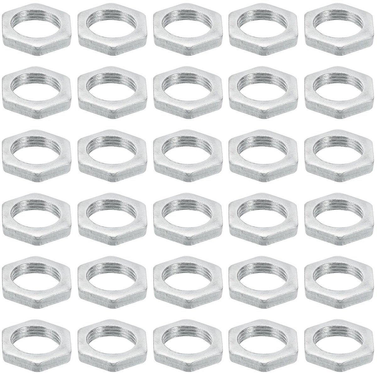 M14 x 1.0 Stalen Hex Moeren - 30pcs - Metrische Draad - Gegalvaniseerde Hardware - Moeren - Schroeven - Bevestigingsmaterialen voor Lampen en Machineonderhoud - 4mm Hoogte