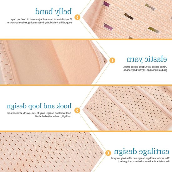 Postpartum Buikband voor Herstel en Lichaamsvorm, XL Maat, Ideaal voor Thuis en Buitenactiviteiten — afbeelding 4