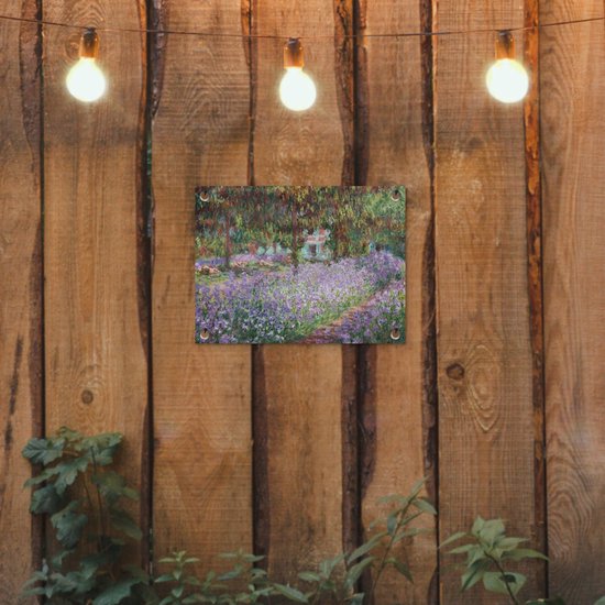 Décoration de Jardin Le jardin de l'artiste à Giverny - Tableau de Claude Monet - 40x30 cm - Toile jardin