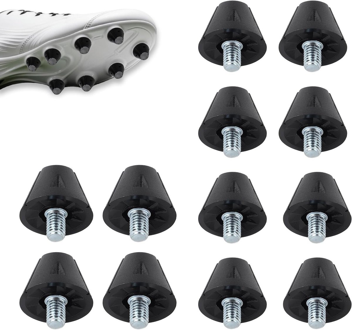 Voetbalschoenen Studs Vervanging voor Outdoor Training, Stevige Spikes voor Rugby en Atletiek