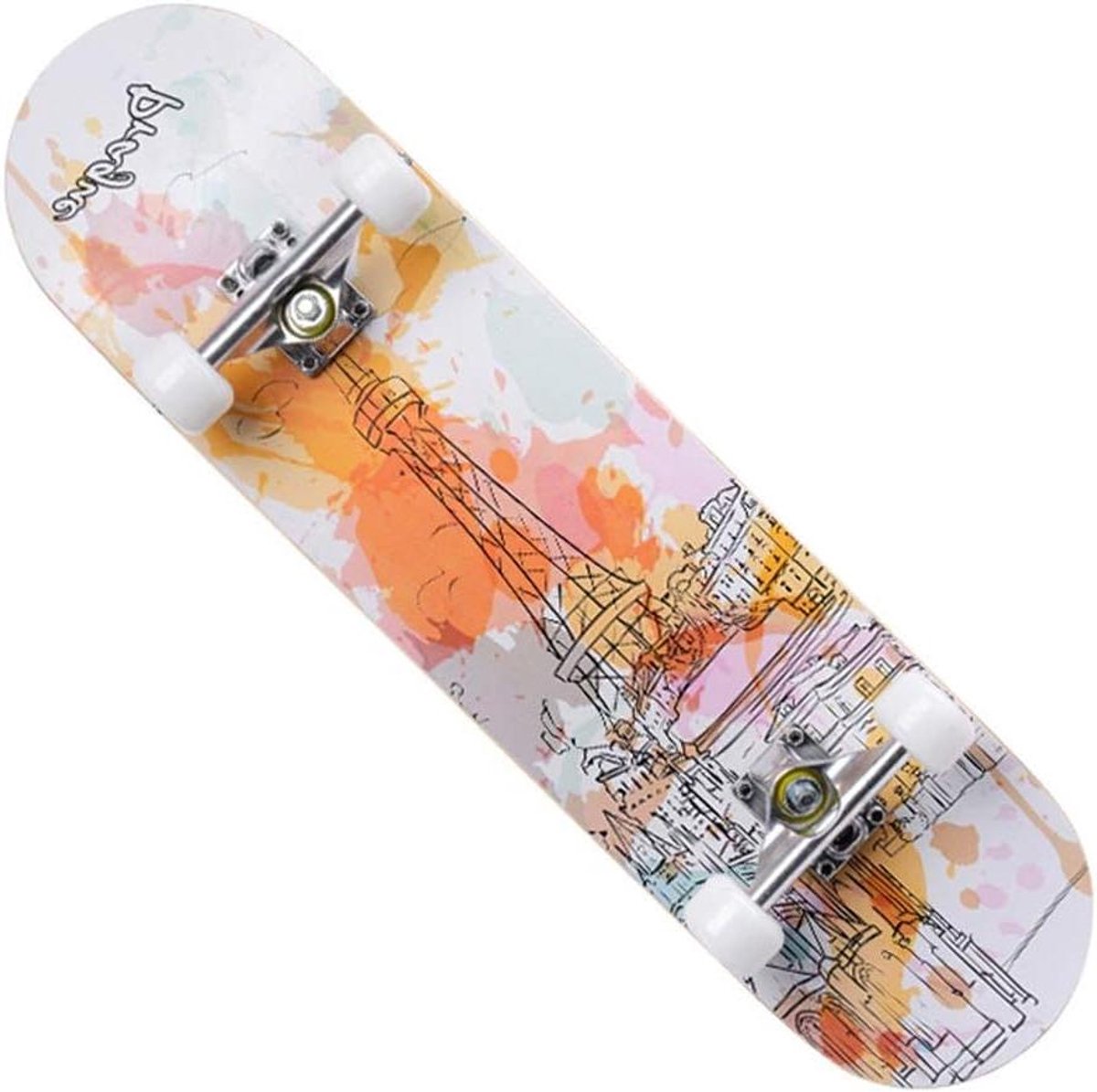 Cruiser Skateboard Compleet Skateboard Buitensporten Dubbel Gebogen Dek 31.5 inch Kleur #2