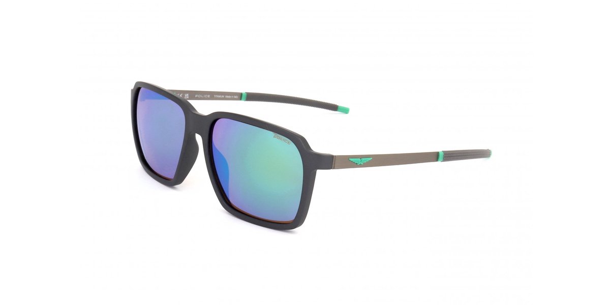 Police SPLL16M Matt pearl dark grey 58/16/145 MAN Zonnebrillen