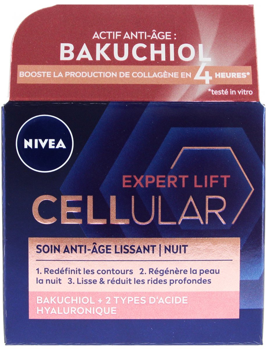 Nivea Hyaluron Cellular Filler + Elasticité nachtcreme - 50 ml.