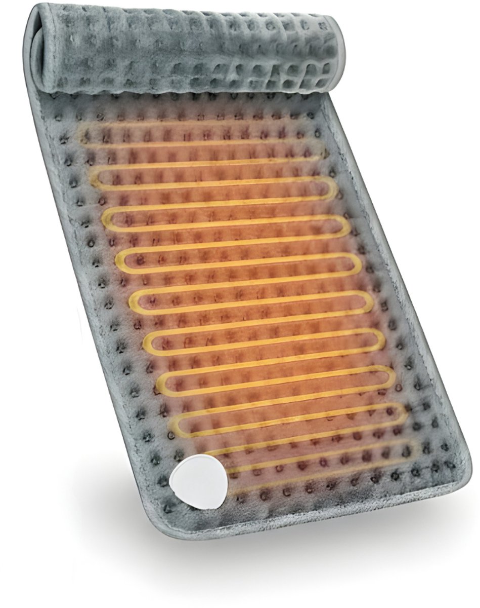 DnA® Warmtekussen - Warmtekussen Oplaadbaar - Warmtekussen Elektrisch - Grijs - 29cm x 10cm x 9cm