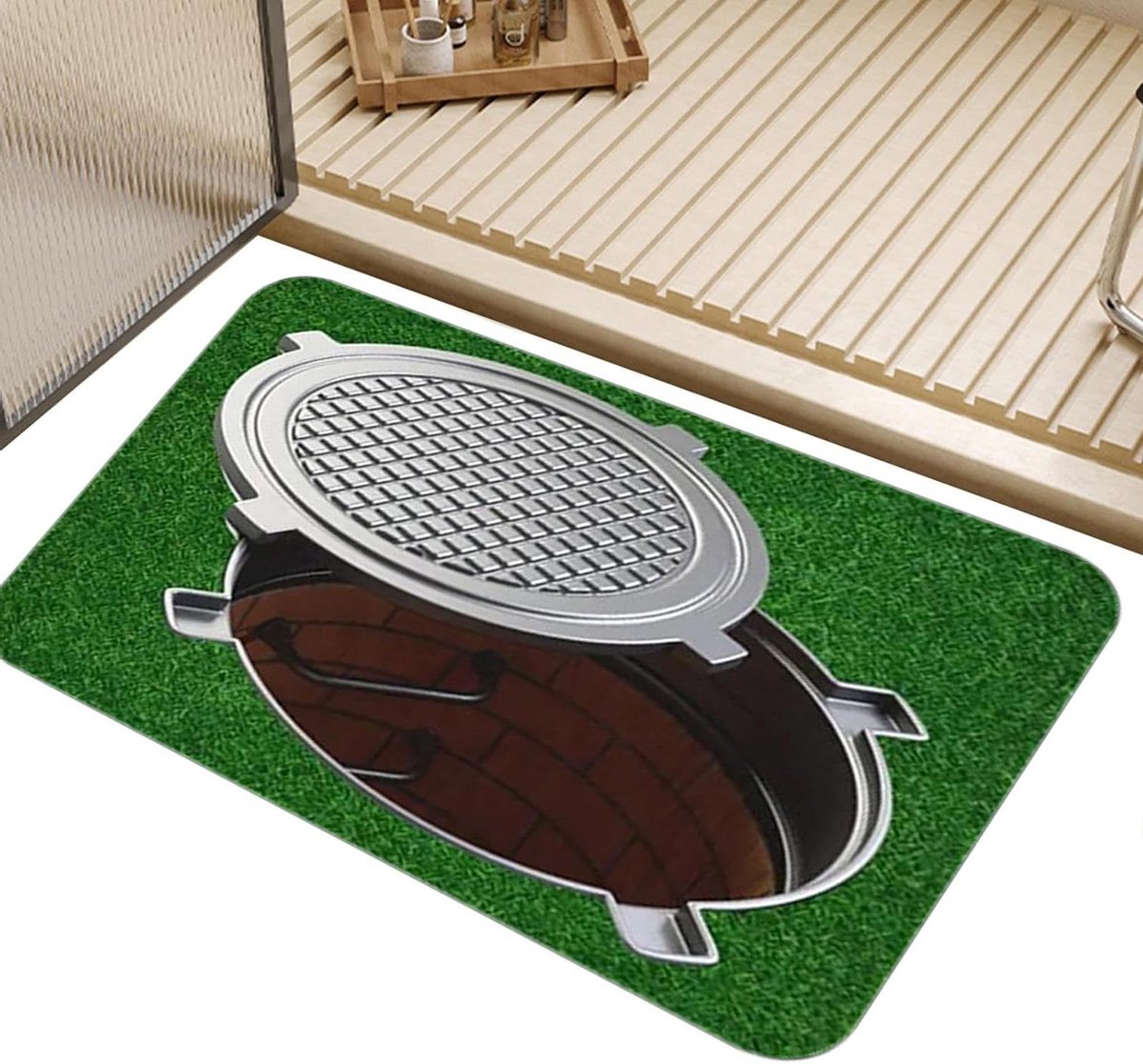 Grappige Deurmat - Welkomstmat Verrassing - Voordeur Decoratie - 3D Visueel Effect - 40 x