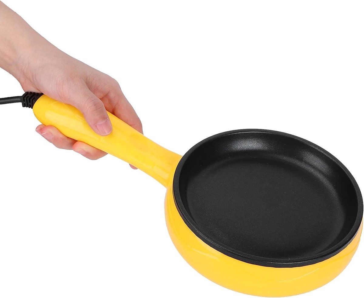 Elektrische Mini Braadpan met Anti-Aanbaklaag voor Omelet, Pannenkoeken en Reizen