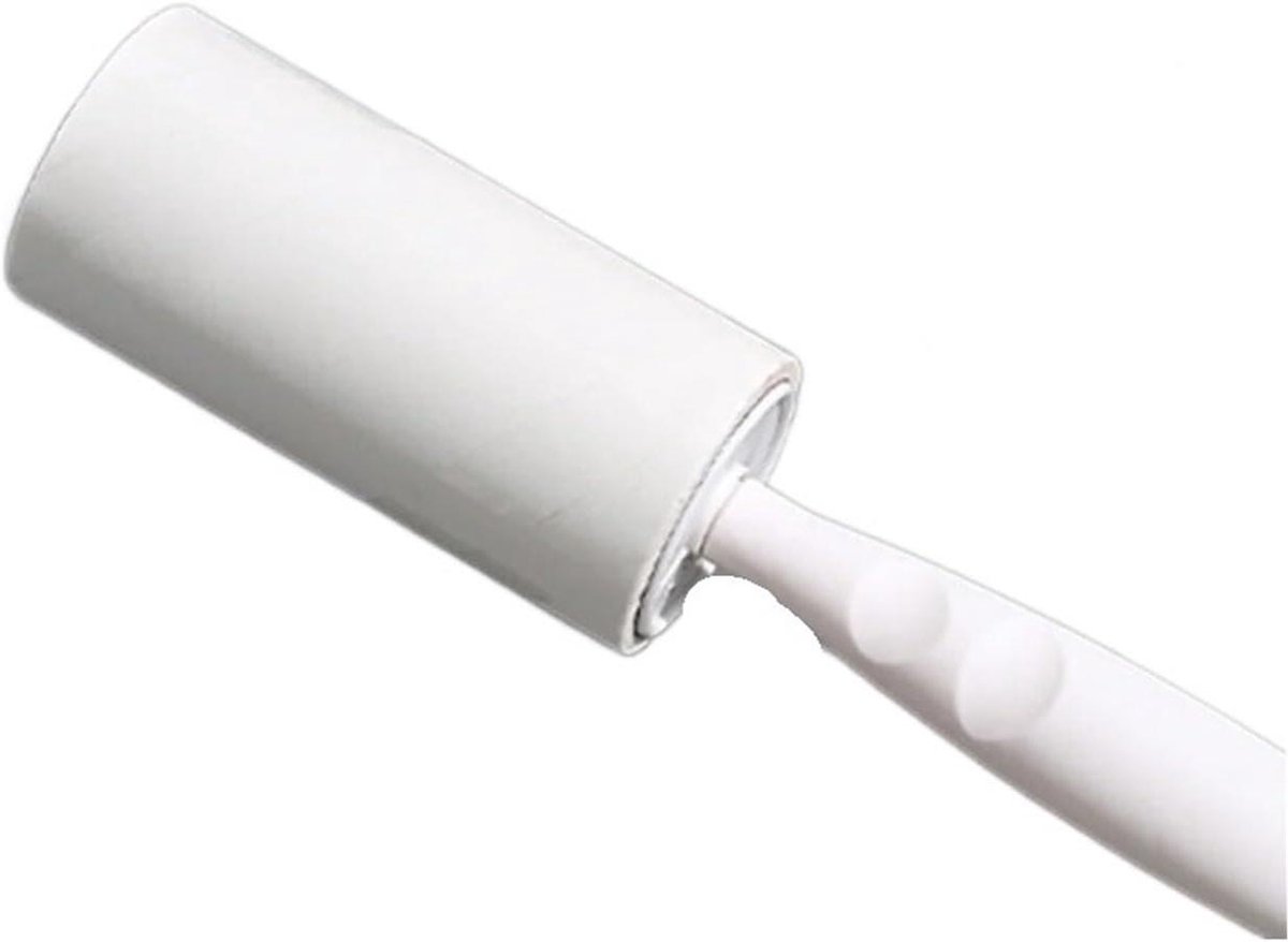 Pluisroller Set - Kledingroller Ontharing - Huis Reinigen - Scheurbare Vellen - 12 Stuks - Wit