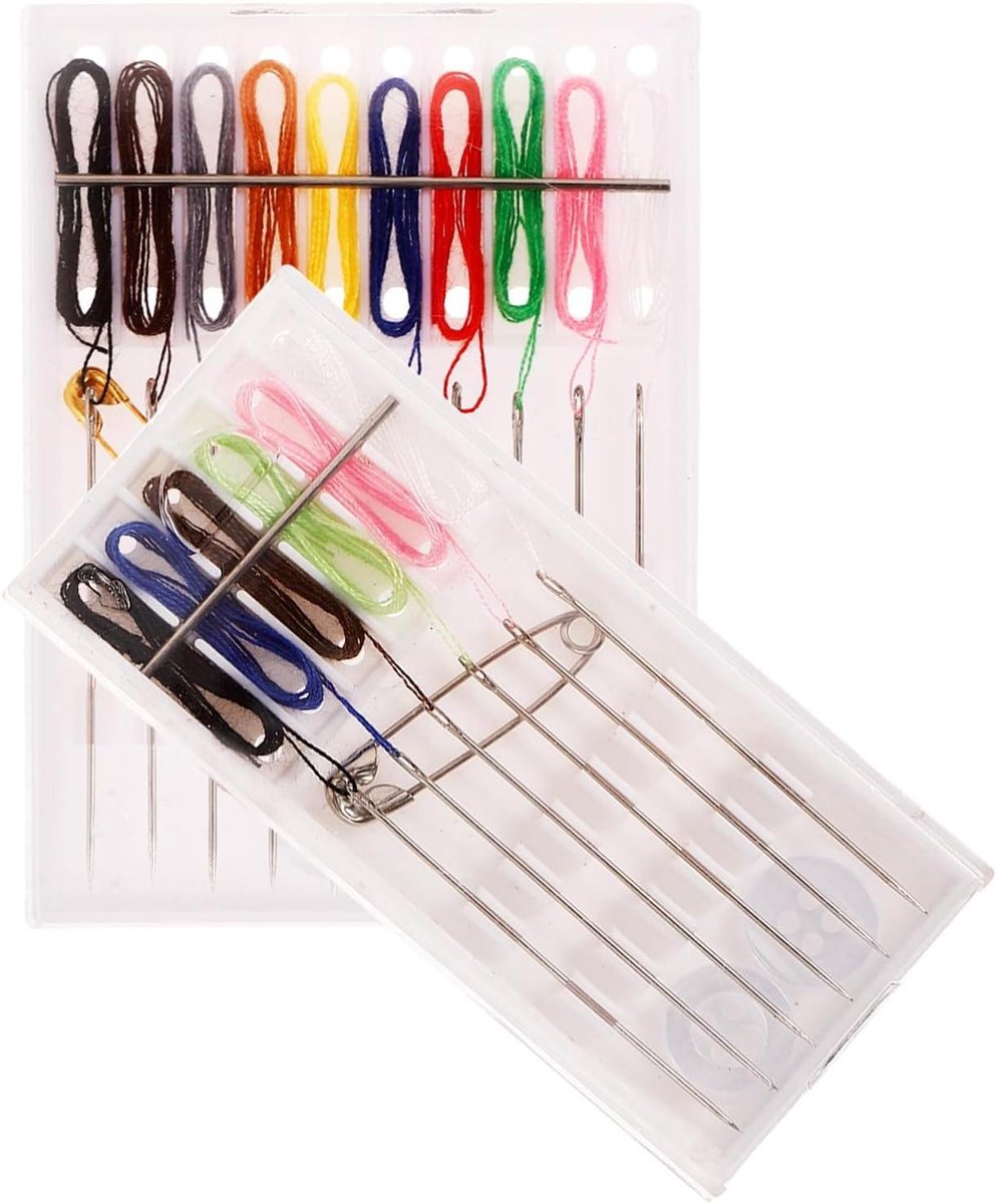 Naaipakketten - Naaiset - Kleding Reparen - Compact en Draagbaar - 7.50X5.50X0.50CM - Wit