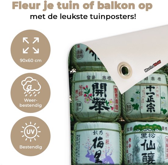 Posters de jardin Lettres - Japonais - Japon - 90x60 cm
