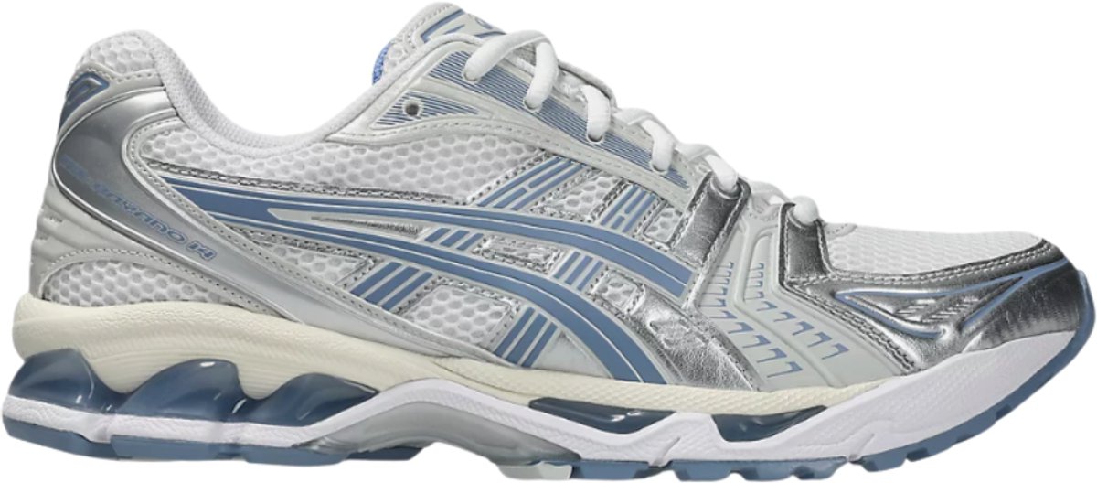 ASICS - GEL-KAYANO 14 White Light Navy - Maat 46