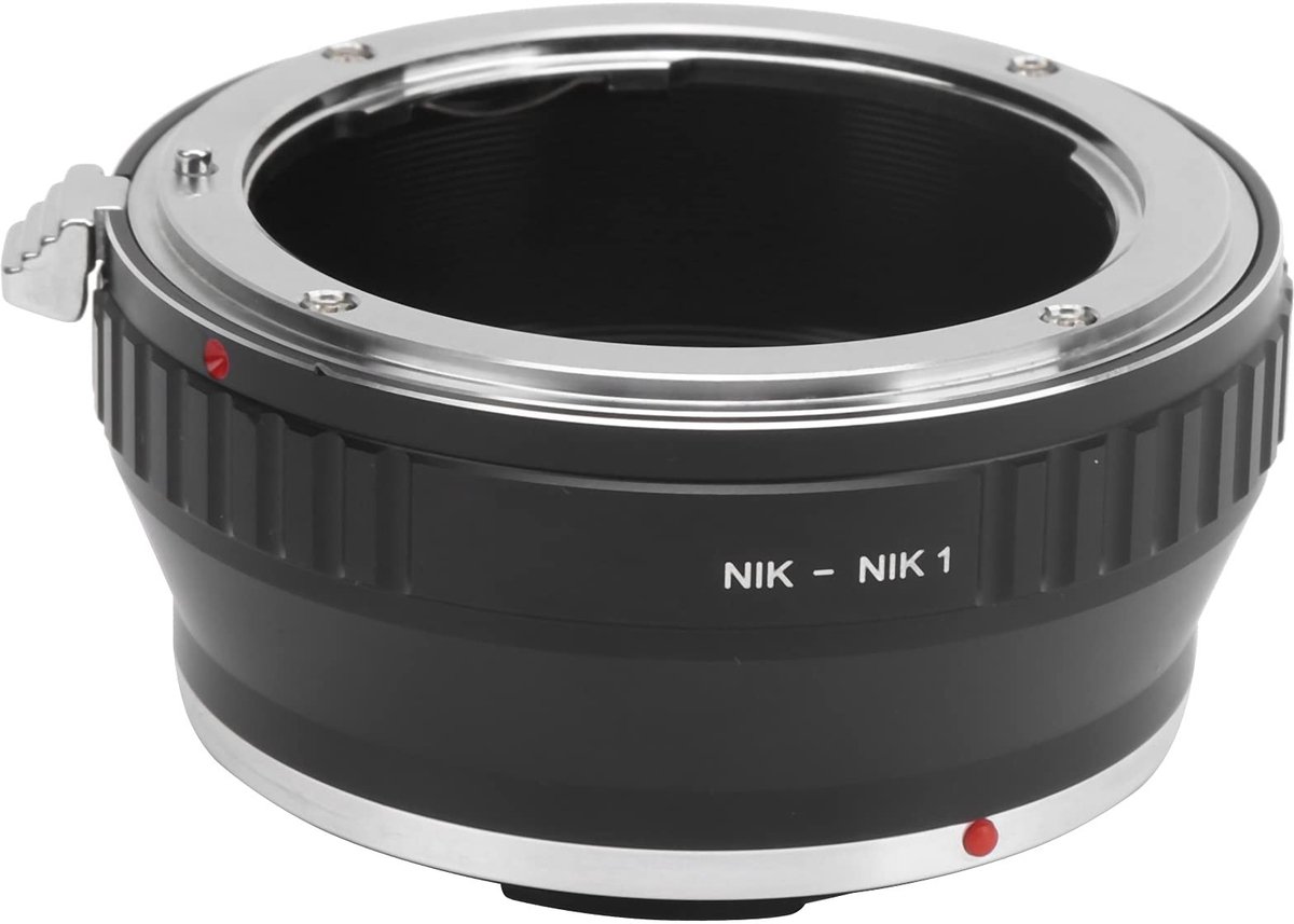 Allecto - Lensadapter - Nikon F Mount - Geschikt voor Nikon 1 Camera's - Aluminium - Voor Nikon J1 J2 J3 J4 J5 V1 V2 V3 S1