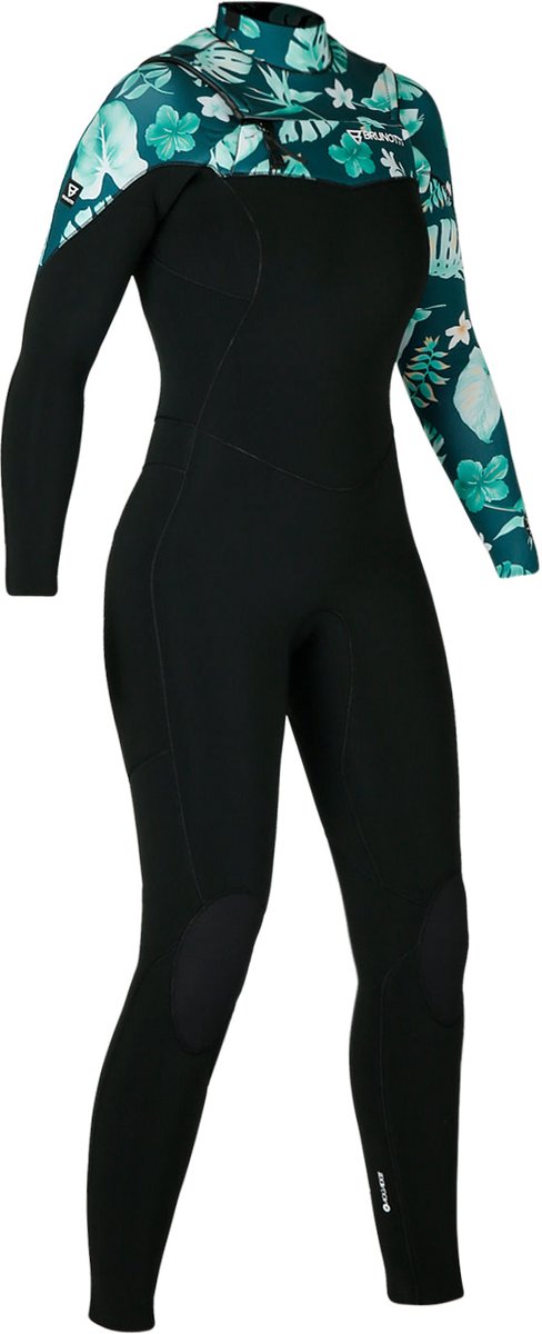 Brunotti - Glow Wetsuit Dames - Fullsuit 5/4mm - Zwart - XL