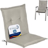 Beautissu Cushion Loft NL 100 x 50 x 6 cm – Coussin Grijs – Coussin d'assise Chaise de Jardin