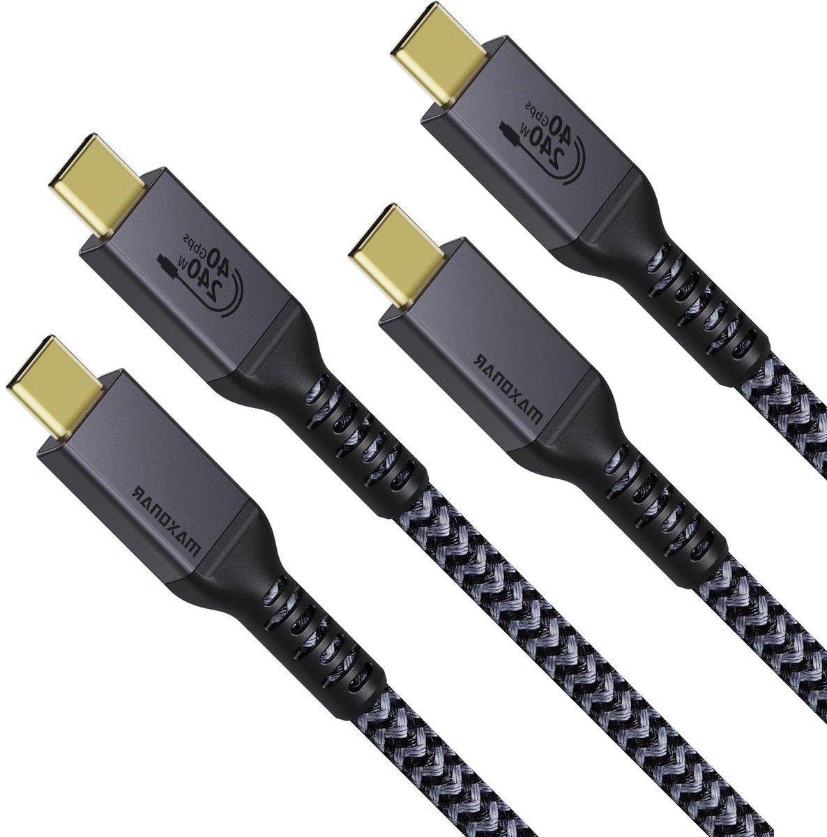 Solidchoice - Thunderbolt 4 Kabel 2-Pack voor Hoge Snelheid en Opladen