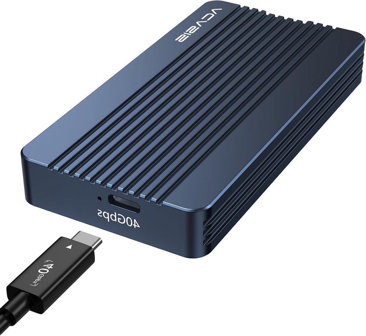 40Gbps M.2 NVMe SSD Behuizing voor M1 M2 Pro/Max, Compatibel met USB 3.2/3.1/3.0/2.0, Ondersteunt SSD 2280/2260/2242/2230 B+M M-Key, Snelle Gegevensoverdracht en Betrouwbare Bescherming