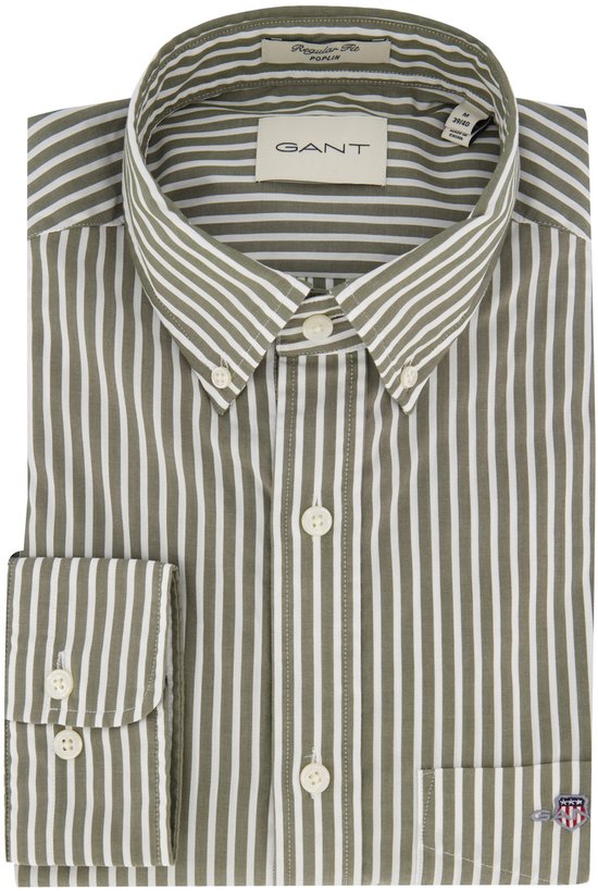 casual overhemd Gant Regular Fit groen