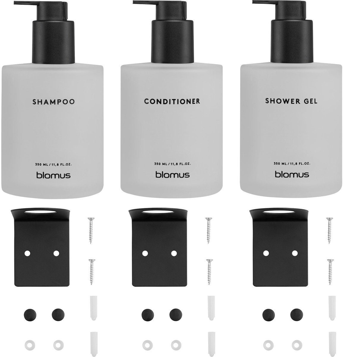 Kirei Dispenser White Set | Boren cm | Wit | Staal
