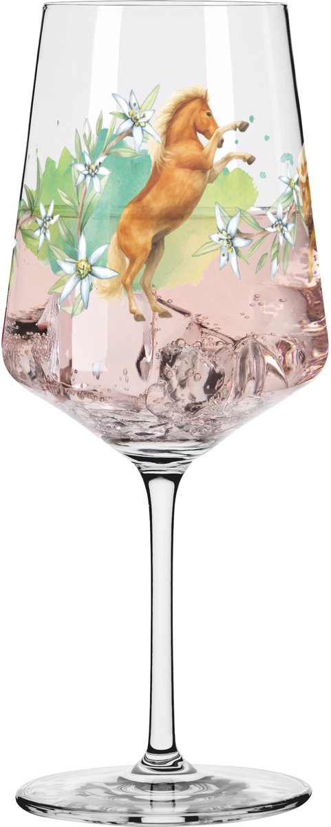 Ritzenhoff Cocktailglas - Realistisch Paard Design - Kristalglas - 544 ml - Voor Gin-Tonic, Aperol Spritz, Wijn en Meer - Geschikt voor de Vaatwasser - Ruitersport - Paardensport - Made in Germany