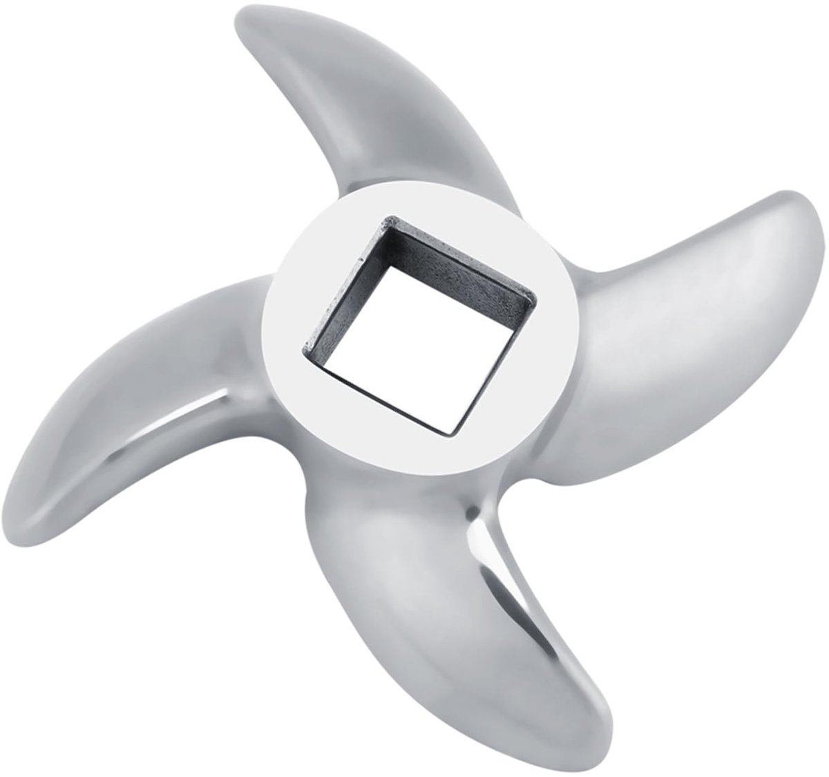 Allecto Maalmessen Vleesmolen accessoire Scherp en efficiënt Multifunctioneel keukengereedschap Roestvrij staal Geschikt voor