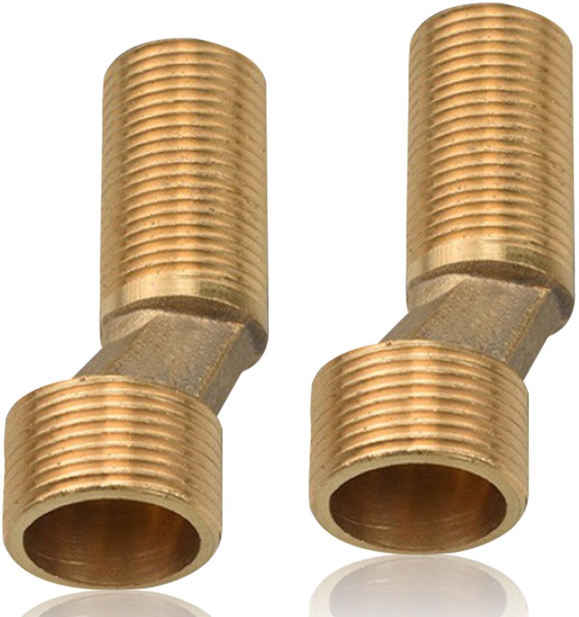 Allecto - Douchekraan Adapter - 3/4 inch x 1/2 inch - Eenvoudige installatie - Messing Kle