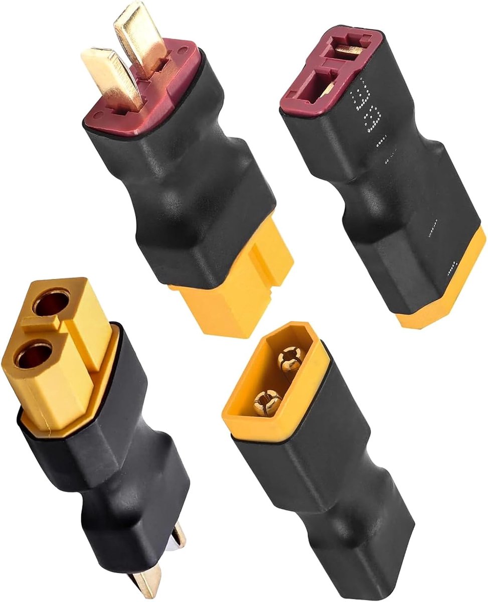 4 stuks XT60 XT-60 stekker adapter voor RC Lipo oplader batterijaansluitingen