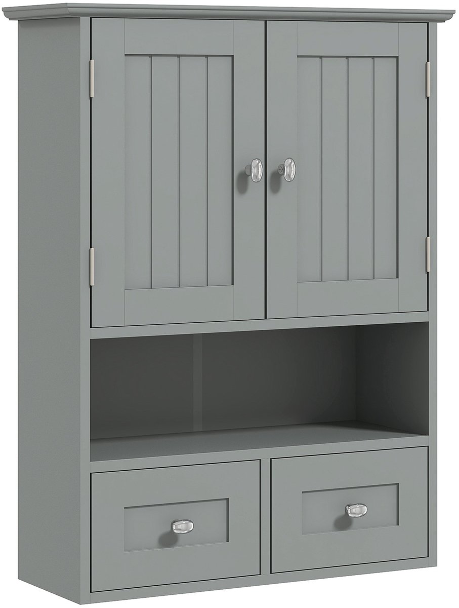 kleankin-wandkast-MDF-50,8x17,8x66cm-grijs