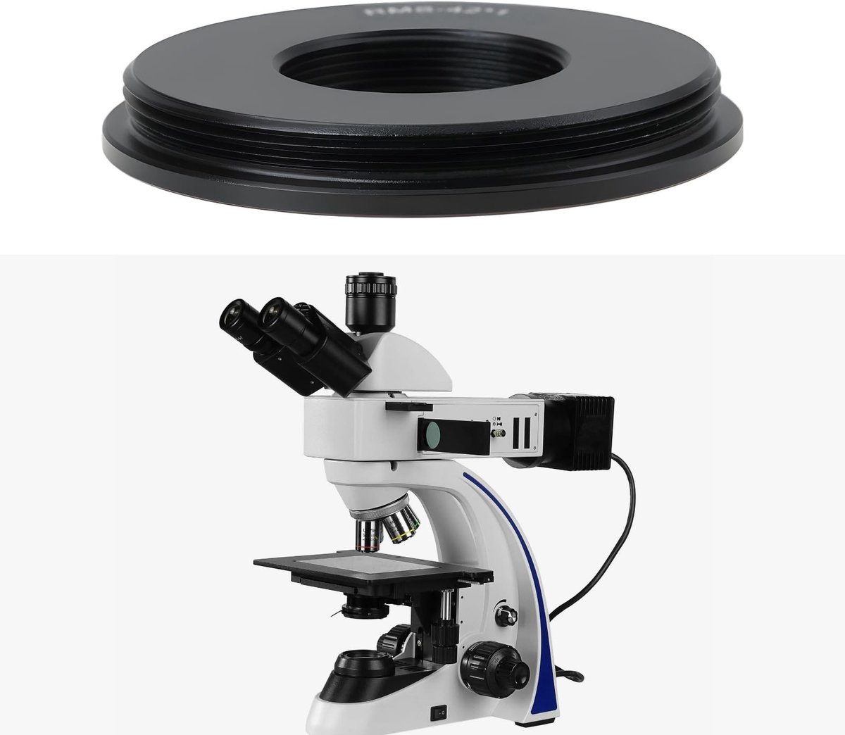 Allecto - Lensadapter voor Microscoop - M42x1.0mm Aluminium Converter - 20mm - Geschikt voor camera's - Duurzaam materiaal - Voor precisiefotografi...
