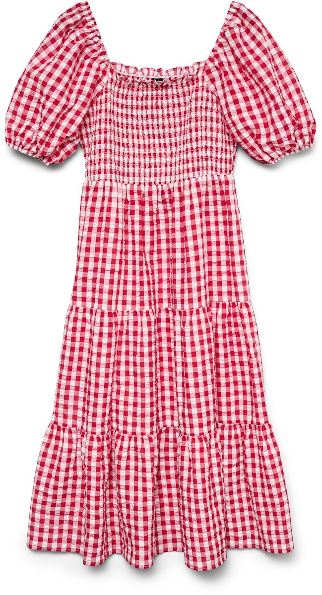 Vero Moda Curve Gesmokte jurk VMCCARRIE Lange jurk