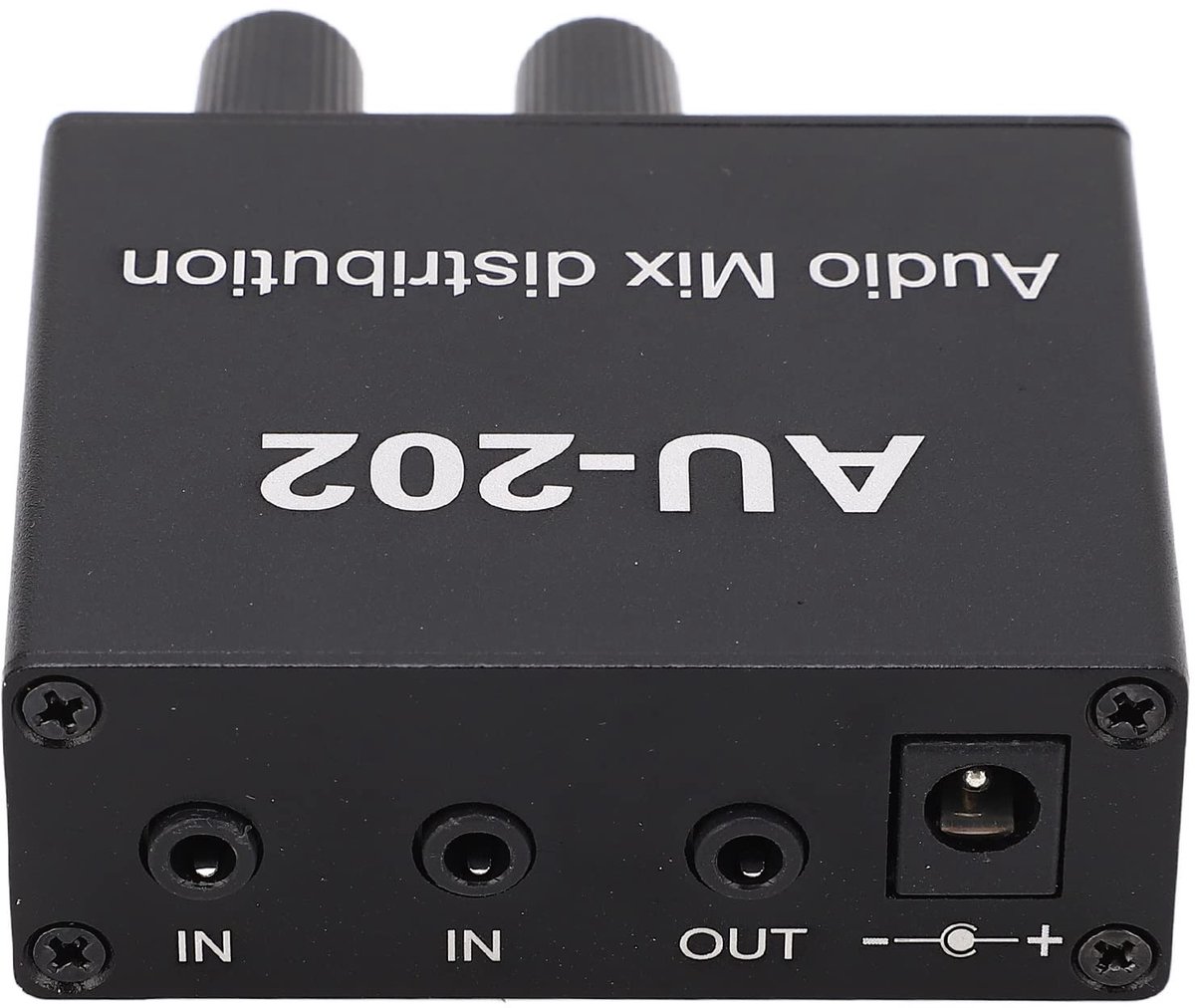 Allecto - Mini Audio Mixer - 2 in 2 Out - Compact en gebruiksvriendelijk - 180 g - Muziekconsole voor professionals - Ideaal voor DJ's - Geschikt v...