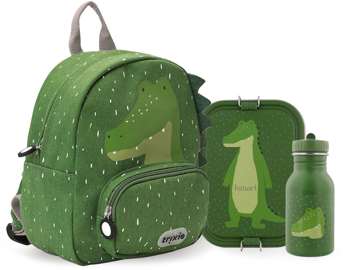 Studio Balune Gepersonaliseerde Back to School set - Mr. Alligator